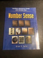 NUMBER SENSE, TEACHERS RESOURCE GUIDE/ANSWER KEY By Allan Suter LIKE NEW