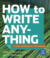 How to Write Anything with Readings with 2020 APA Update: A Guide a – VERY GOOD