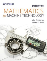 Mathematics for Machine Technology (MindTap Course List) – paperback Peterso…