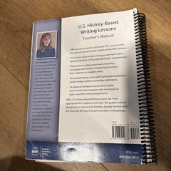 IEW US History- Based Writing Lessons Teacher’s Manual Institute Excellence