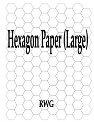 Hexagon Paper (Large): 50 Pages 8.5″ X 11″