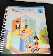 Amplify DESMOS MATH Grade 3 Vol 2, TEACHER Ed Mathematics Spiralbound HB, TEXAS