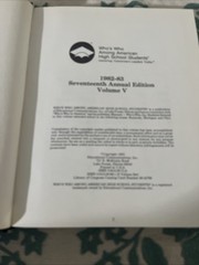 Who’s Who among American High School Students, 1982-83