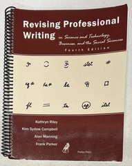 Revising Professional Writing Fourth 4th edition Parlay Press