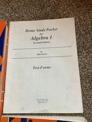 Saxon Algebra 1 2nd Edition Textbook Solutions Manual Tests & Homeschool Packet