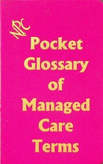 NPC Pocket Glossary of Managed Care Terms – New, Softcover – Unspecified Pub Yr.