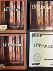 Lot 4 BJU Press British Literature Set 2nd Ed Teacher’s Edition Tests Answer Key