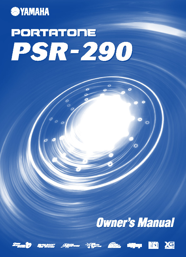 Yamaha PSR-290 Instruction Manual: 98 Pages & Protective Covers!
