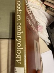 Modern Embryology Charles W. Bodemer University Of Washington Holt Rinehart 1968