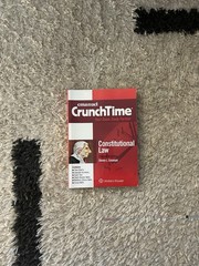 Crunchtime Ser.: Constitutional Law by Steven L. Emanuel 13th Edition Paperback