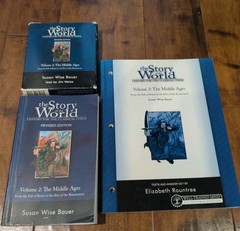The Story of the World Volume 2 The Middle Ages Set CD/DVD set, book, test/key