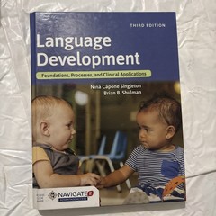 Language Development Foundations Processes Clinical Applications 3rd Edition HB