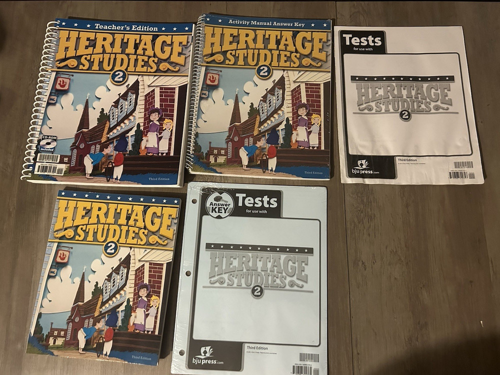 BJU Heritage Studies 2 Teacher Resource Set (Teacher Guide, Tests & Answer Keys)