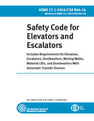 Safety Code for Elevators and Escalators 2016 Paperback New Stock Free Shipping