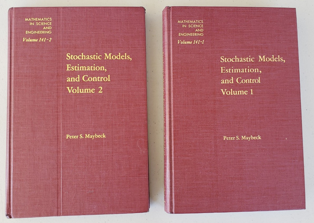 Maybeck Stochastic Models Estimation Control Vol 1&2 w/ Orig 1998 Invoice