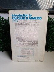Introduction to Calculus and Analysis Vol 1 Courant John Hardcover 1965