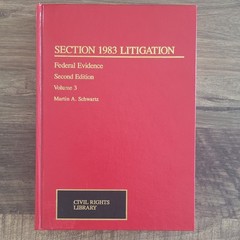 Wiley Law Section 1983 Litigation Second Ed Schwartz Kirklin Hardcover