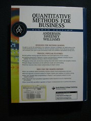 Quantitative Methods for Business [May 12, 2000] Anderson, David R.; Sweeney, ..