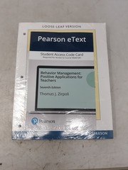 Pearson eText Loose-Leaf Behavior Management Positive Applications for Teachers