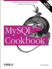 MySQL Cookbook, Dubois, Paul