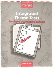 Houghton 1st Grade Reading INTEGRATED THEME TESTS Teacher Edition level 1.1-1.5