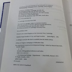 Key Experiments in Practical Developmental Biology by Jennifer Knight *CE*