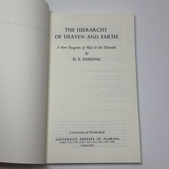 The Hierarchy of Heaven and Earth by Douglas E. Harding Paperback CS Lewis Intro