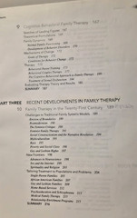 Family Therapy Concepts and Methods: Davis & Nichols (see photos:)