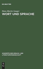 Gauger – Wort und Sprache – New hardback or cased book – X555z