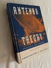 Antenna Theory : Analysis and Design by Constantine A. Balanis (1996, Hardcover)