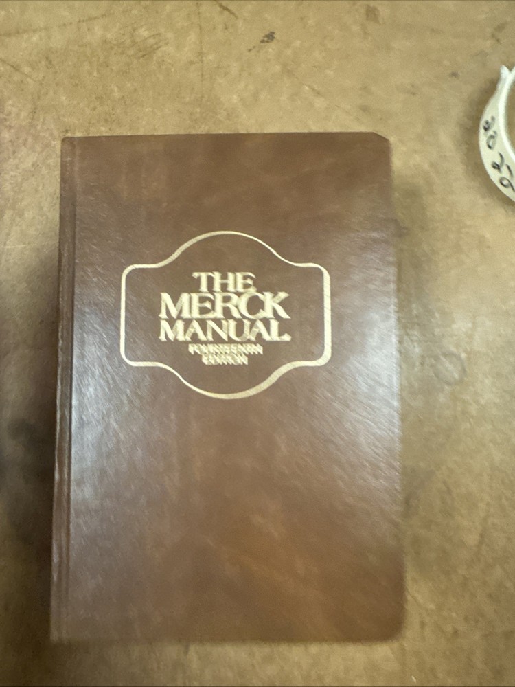 THE MERCK MANUAL Fourteenth 14th Edition 1982 – Hardcover Brown Cover