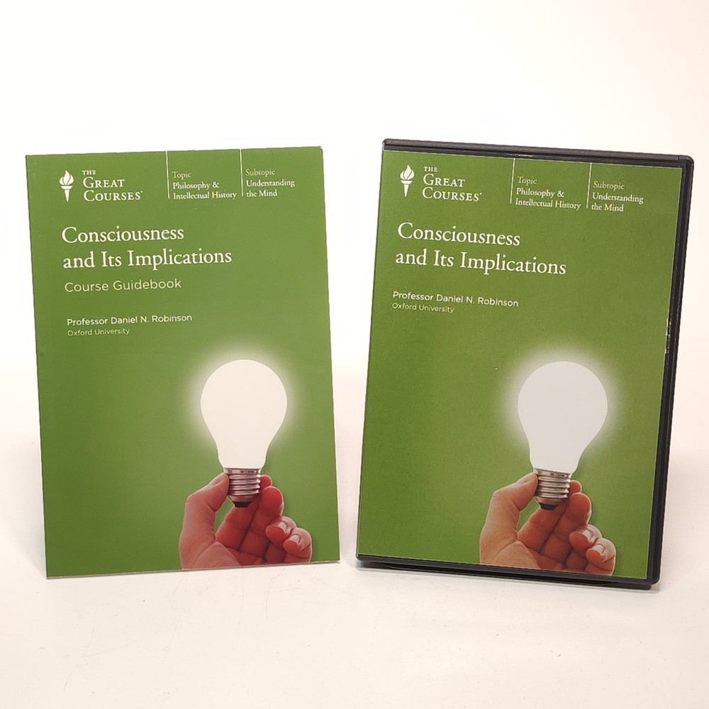 The Great Courses Consciousness Philosophy History DVDs Book Daniel N. Robinson