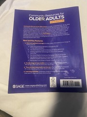 Community Resources for Older Adults : Programs and Services in an Era of Change