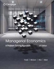Managerial Economics: A Problem – Hardcover, by Froeb Luke; McCann – Very Good