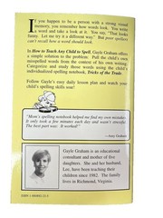 How to Teach Any Child to SPELL by Gayle Graham M.Ed.~1995 Common Sense PB~V2 05