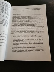 Estimating And Project Management For Building Contractors By M. Kitchens 1996