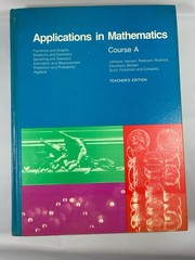 Applications in Mathematics Course A Teacher’s Edition 1972 Scott Foresman