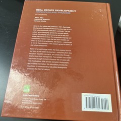 Real Estate Development – 5th Edition: Principles and Process – Hardcover