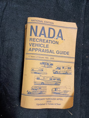 N.A.D.A. Recreational Vehicle Appraisal Guide 2005 older values from 1989-2005