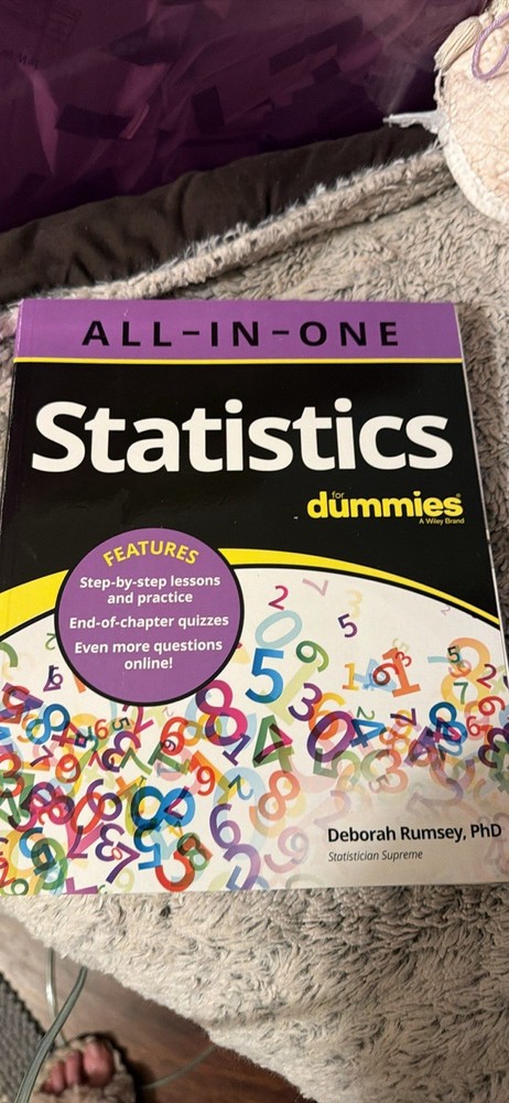 Statistics All-in-One for Dummies by Deborah J. Rumsey (2022, Trade Paperback)
