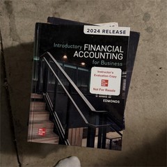 Introductory Financial Accounting 2024 Instructor’s Eval Copy Edmonds HC