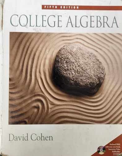 College Algebra (with CD-ROM, Make the – Hardcover, by Cohen David – Very Good