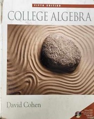 College Algebra (with CD-ROM, Make the – Hardcover, by Cohen David – Very Good