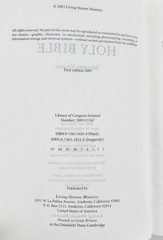 HOLY BIBLE: RECOVERY VERSION By Living Stream Ministry – First Edition 2003