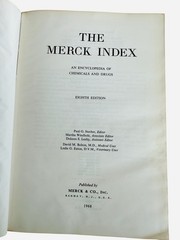 The Merck Index An Encyclopedia Of Chemicals And Drugs Eighth Edition 1968