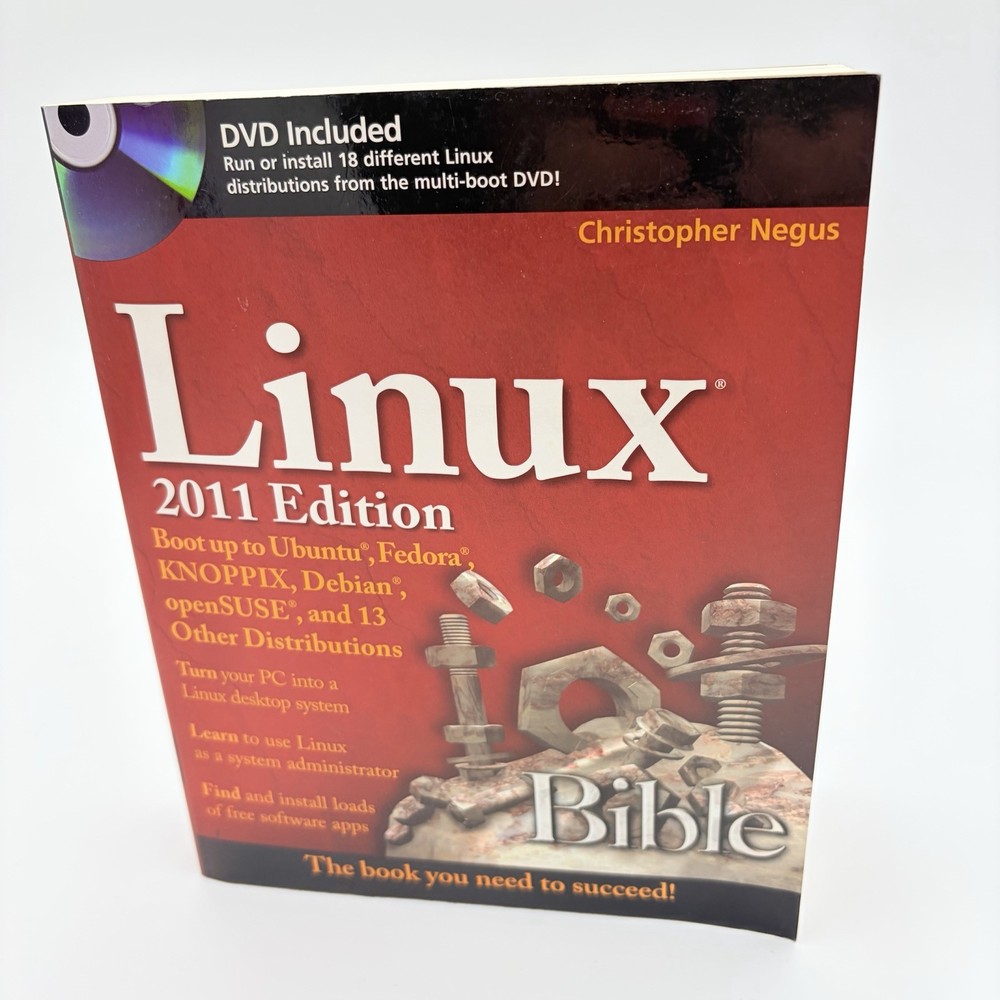 LINUX BIBLE 2011 Edition Christopher Negus Paperback WITH DVD Wiley