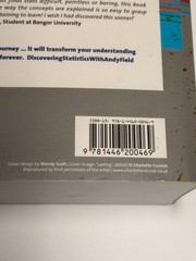 Textbook – Discovering Statistics Using R Andy Field Jeremy Miles Softcover
