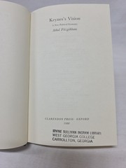 Keynes’s Vision: A New Political Economy (Clarendon) By Fitzgibbons Ex-Library