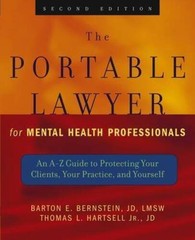 The Portable Lawyer for Mental Health Professionals: An A-Z Guide to – VERY GOOD