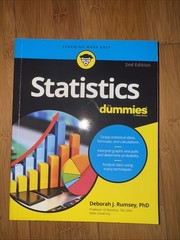 Statistics for Dummies by Deborah J. Rumsey (2016, Trade Paperback)